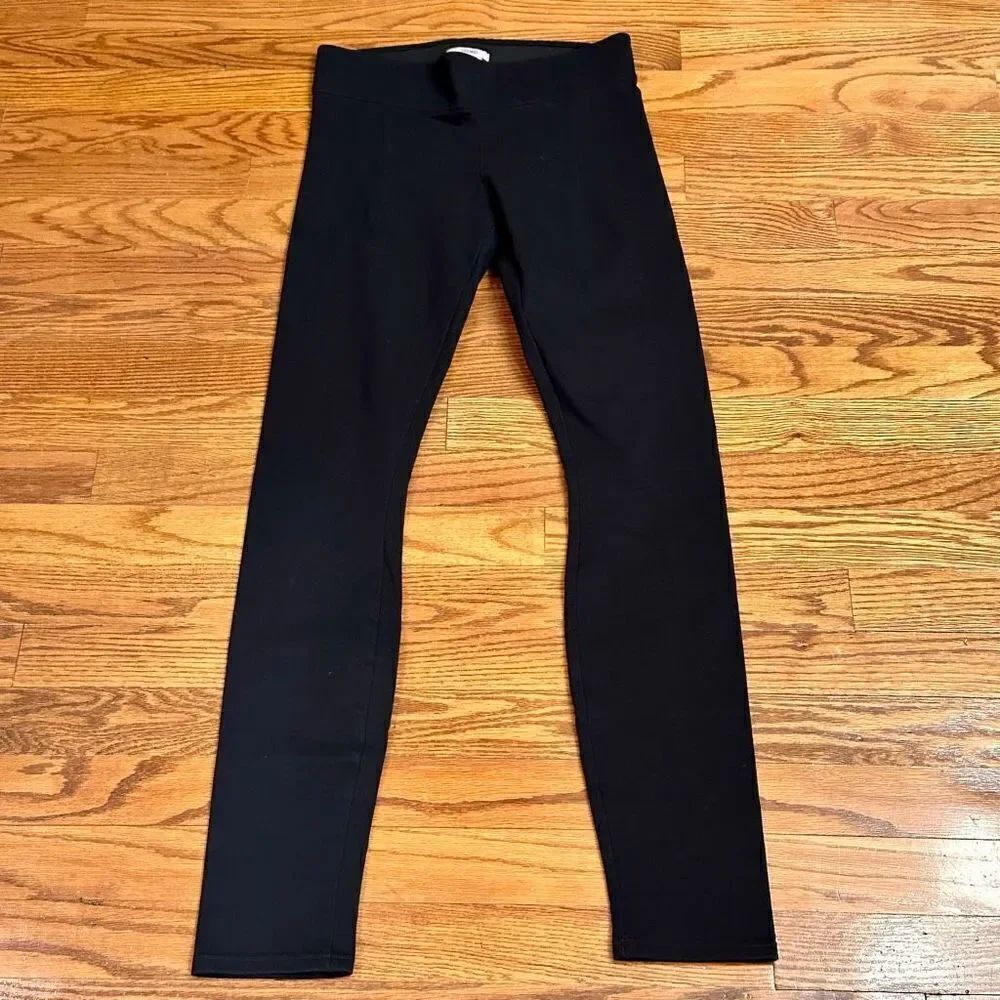 Helmut Lang Wide Waistband Black Leggings